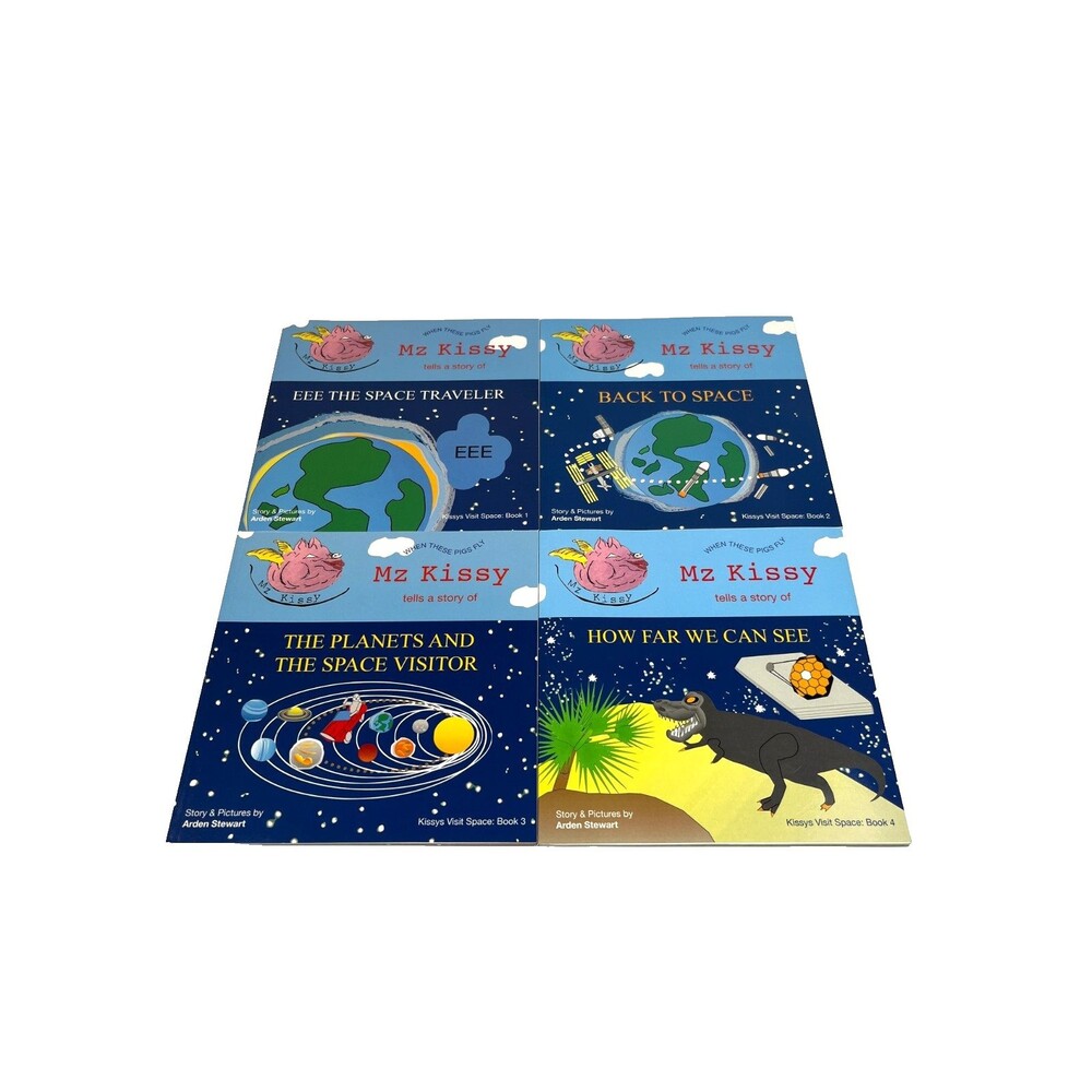 Lot of 4 Mz Kissy Tells a Story (Kissys Visit Space) Books 1-4 Kids Series Books - Picture 2 of 16
